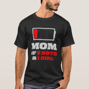 Die sonnige Mama von 2 Jungs & 1 Mädchentag T-Shirt