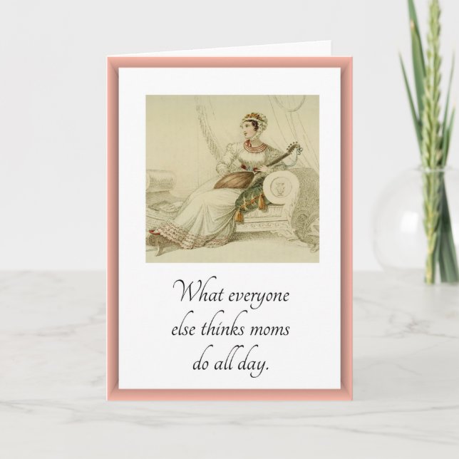 Die sonnige Mama zur Mama-Grußkarte (Leere Innense Karte (Vorderseite)