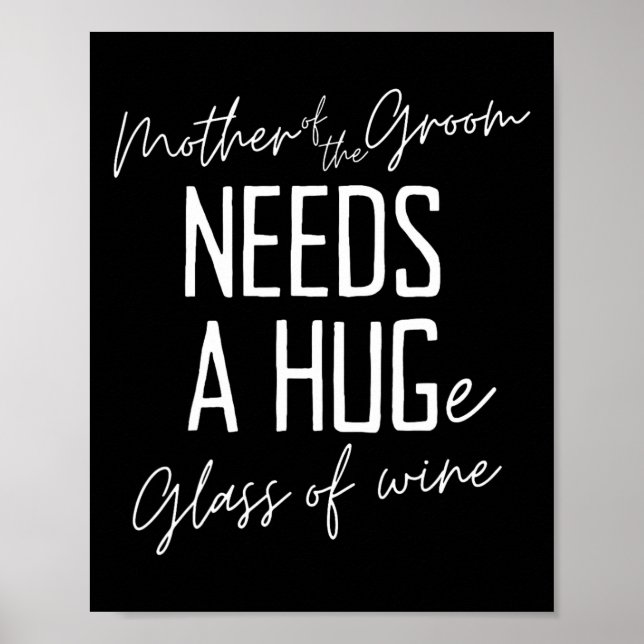 Die sonnige Mutter des Bräutigams braucht ein ries Poster (Vorne)