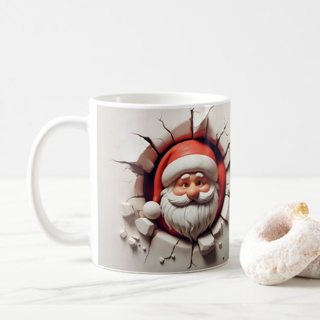 Die sonnige Santa Tasse bricht durch den Urlaub (Mit Donut)