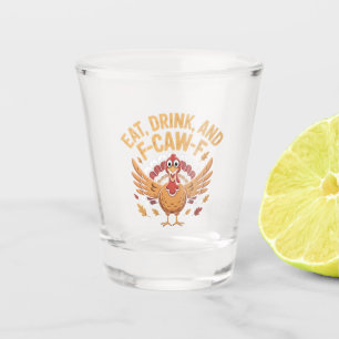 Die sonnige Türkei isst Getränke und Kajak-F-Kaste Schnapsglas
