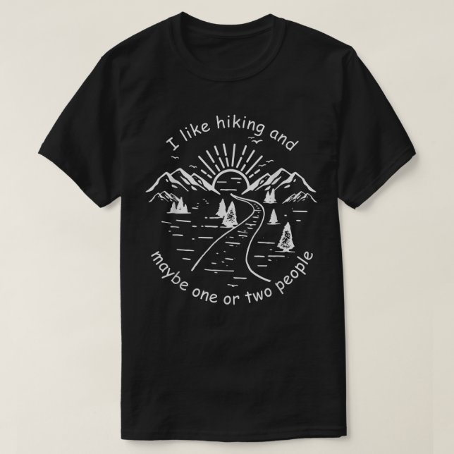 Die sonnige Wanderpräsenz , Für alle Wanderer und  T-Shirt (Design vorne)