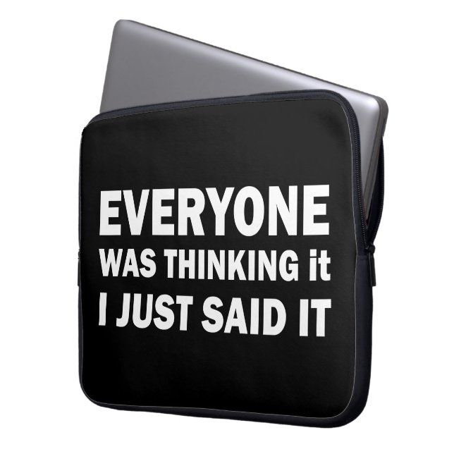 Die sonnigen sarkastischen Redewendungen Laptopschutzhülle (Vorderseite Links)