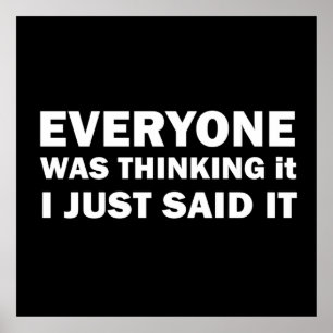 Die sonnigen sarkastischen Redewendungen Poster