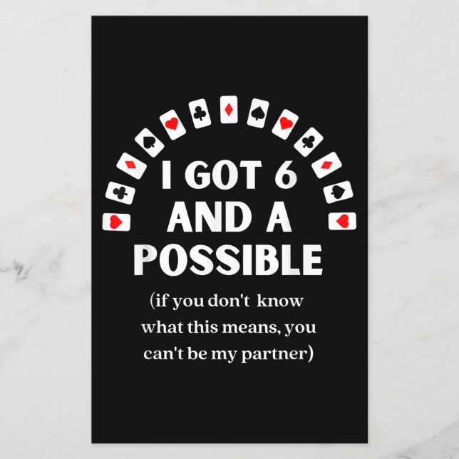 Die sonnigen Spades I Got sechs und eine mögliche  Flyer (Vorne)