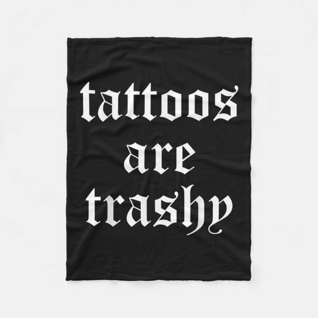 Die sonnigen Tattoos sind abscheuliche Männer Frau Fleecedecke (Vorderseite)