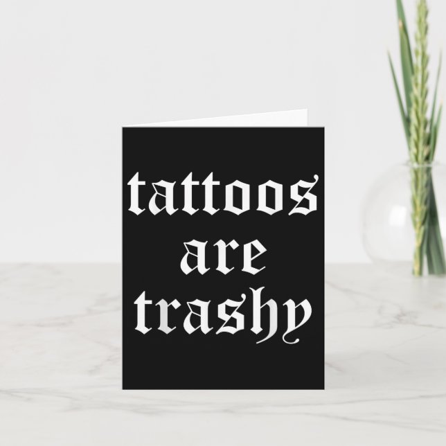 Die sonnigen Tattoos sind abscheuliche Männer Frau Karte (Vorderseite)