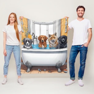 Die sonnigen Tiere Fleecedecke