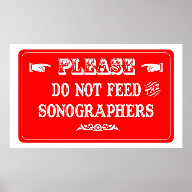 Die Sonographen nicht Gefüttert Poster (Vorne)