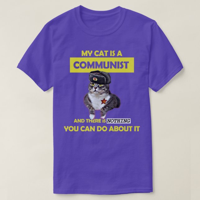 Die sowjetische Katze der UdSSR ist meine Katze ei T-Shirt (Design vorne)