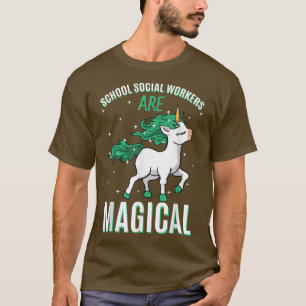 Die Sozialarbeiter der Schule sind ein magischer U T-Shirt