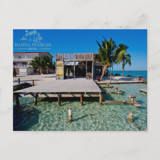 Die Spalte an Caye Kalfaterer, Belize Postkarte