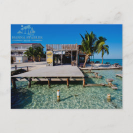 Die Spalte an Caye Kalfaterer, Belize Postkarte