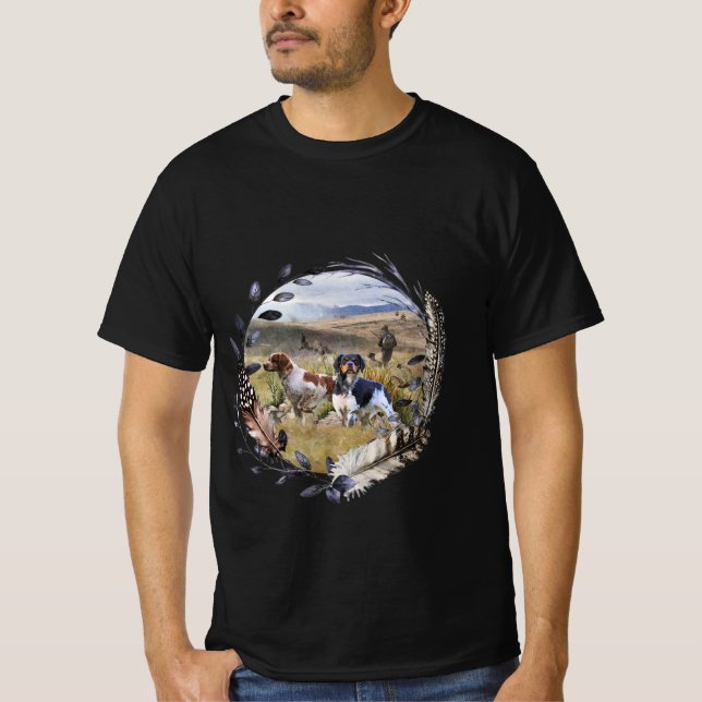 Die Spaniels der Bretagne, die Bretagne, T-Shirt (Vorderseite)
