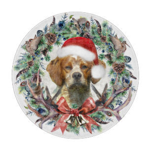 Die Spaniels in der Bretagne, Weihnachten Schneidebrett