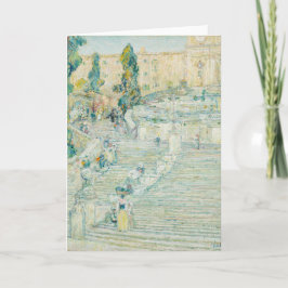 Die Spanische Treppe, Rom | Childe Hassam Karte