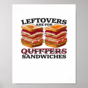 Die Speisen sind für Sandwiches unbedingt erforder Poster