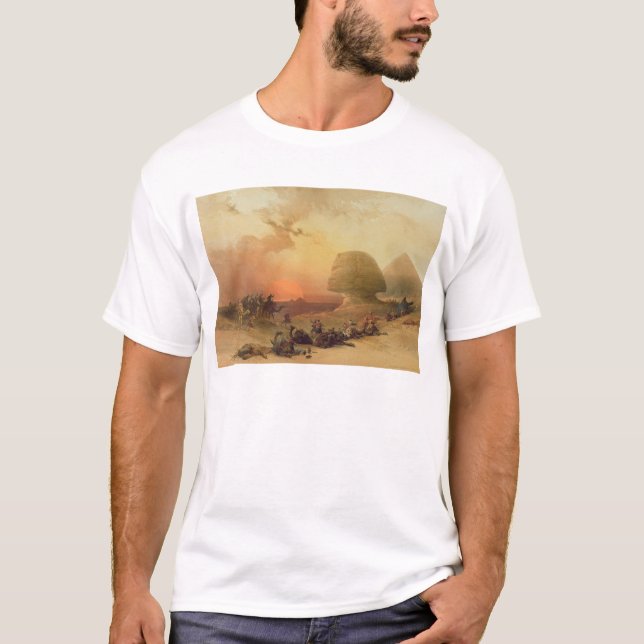 Die Sphinx in Giseh T-Shirt (Vorderseite)