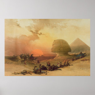 Die Sphinx in Gizeh Poster