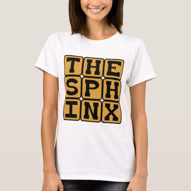 Die Sphinx, Mythische Abbildung von Gizeh T-Shirt (Vorderseite)