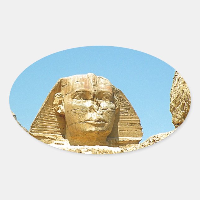 Die Sphinx Ovaler Aufkleber (Vorderseite)