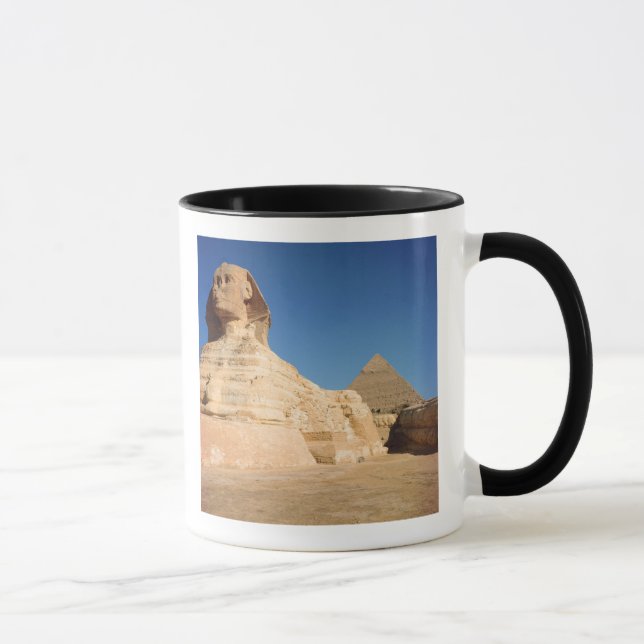 Die Sphinx und die Pyramide von Khafre, Giseh Tasse (Rechts)