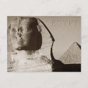 Die Sphinx und die Pyramide von Menkaure, Ägypten Postkarte