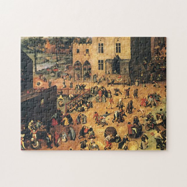 Die Spiele Bruegel Midieval der Kinder Puzzle (Horizontal)