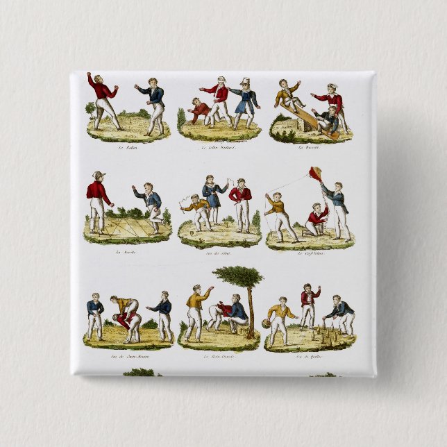 Die Spiele der Kinder, 1810 Button (Vorderseite)