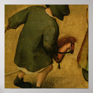 Die Spiele der Kinder, Detail des unteren Poster