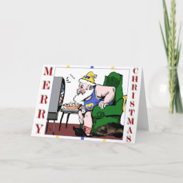 Die Spielkarte des Weihnachtsmanns Feiertagskarte