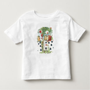 Die Spielkarten, welche die Rose Bush malen Kleinkind T-shirt