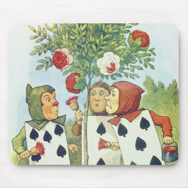 Die Spielkarten, welche die Rose Bush malen Mousepad (Vorne)