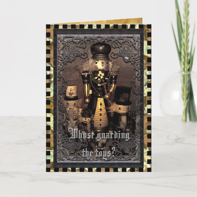 Die Spielwaren schützen kundengerecht Feiertagskarte (Vorderseite)