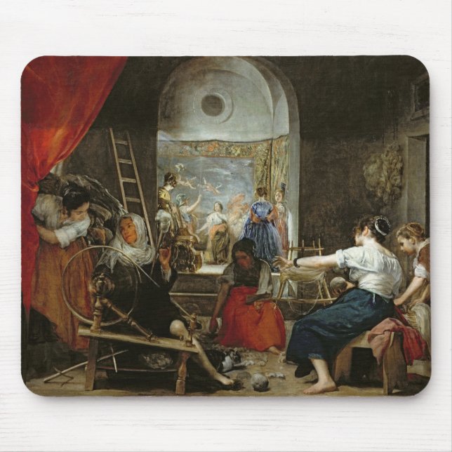 Die Spinner oder die Fabel von Arachne, 1657 Mousepad (Vorne)