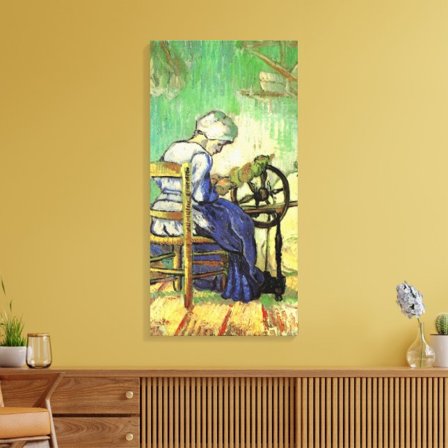 Die Spinner von Vincent van Gogh Leinwanddruck (Insitu (Wohnzimmer))