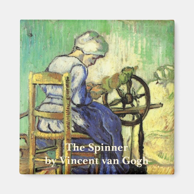 Die Spinner von Vincent van Gogh Magnet (Vorne)