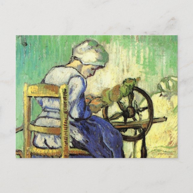 Die Spinner von Vincent van Gogh Postkarte (Vorderseite)