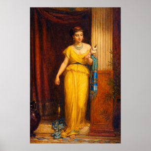 Die Spinnerin von John William Waterhouse Poster