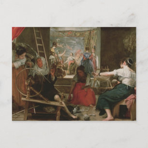 Die Spinners, oder Die Fabel von Arachne, 1657 Postkarte