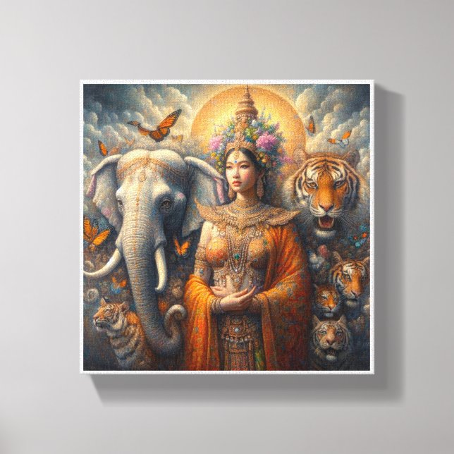 Die spirituelle Kunst Leinwanddruck (Vorderseite)