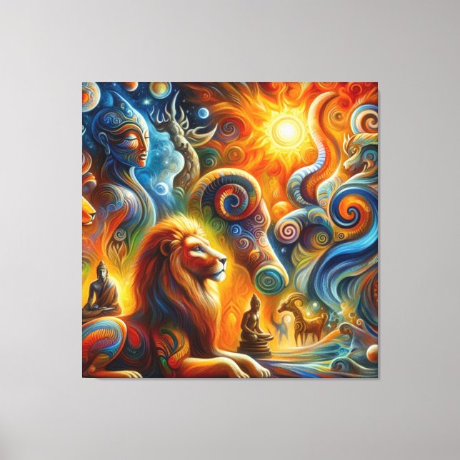 Die spirituelle Kunst Leinwanddruck (Vorderseite)