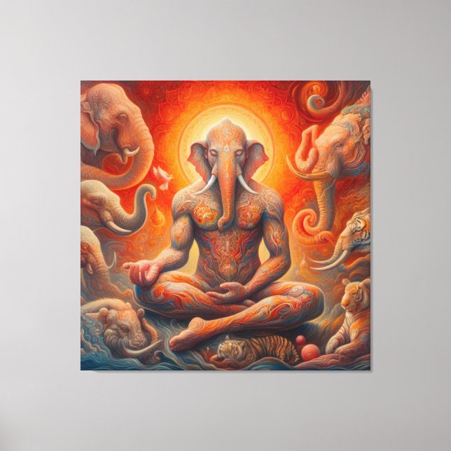 Die spirituelle Kunst Leinwanddruck (Vorderseite)