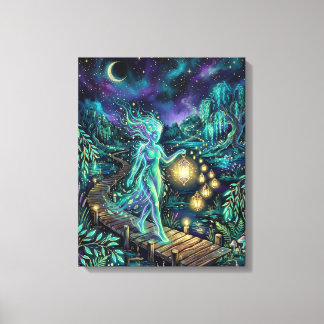 Die spirituelle Wandkunst Lantern Grove Leinwanddruck