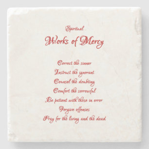 Die spirituellen Werke der Gnade Steinuntersetzer