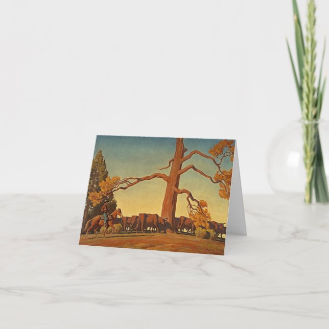 Die Spitze der Brücke von Maynard Dixon Dankeskarte (Vorderseite)