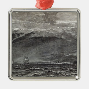 Die Spitze von Teneriffe, Sante Cruz Silbernes Ornament