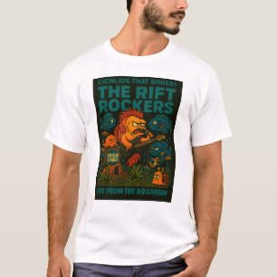 Die Splitterrockers Funny Cichlid Band Aquarium T-Shirt