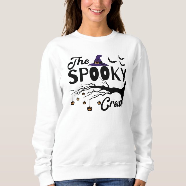 Die Spooky Crew Halloween Sweatshirt (Vorderseite)