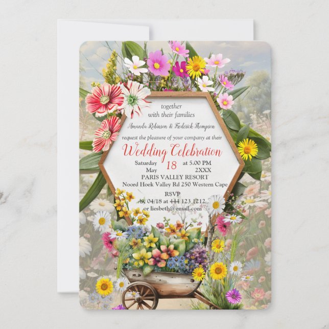 Die Sprache der Blume Einladung (Vorderseite)